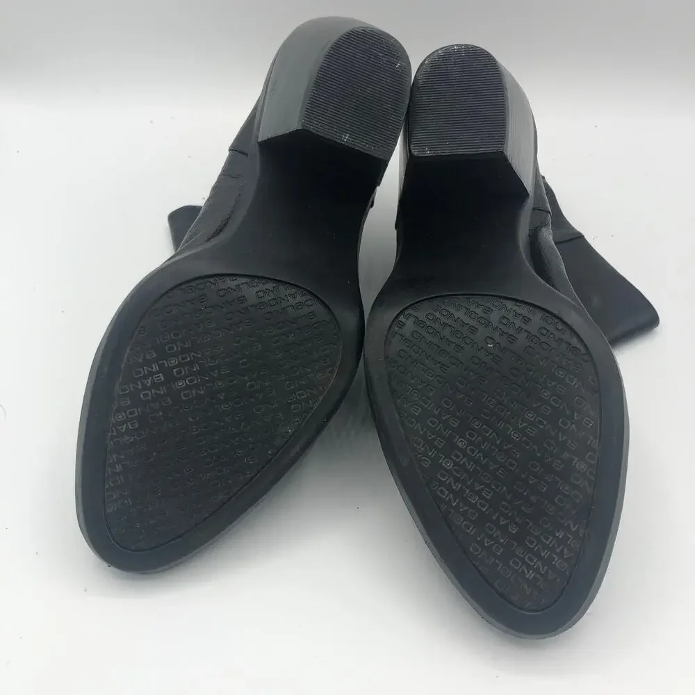 Bandolino Black Leather Heeled Booties BDJOINEDTOME Style | Women’s Size 7.5M